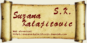 Suzana Kalajitović vizit kartica